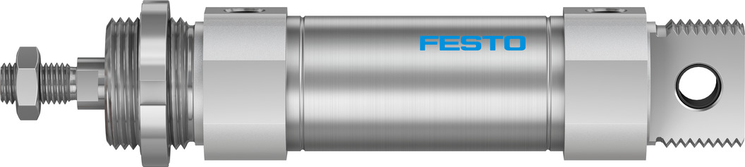 Festo 50 mm Pneumatic Roundline Cylinder - 196032 DSNU Series, Double Acting Acting