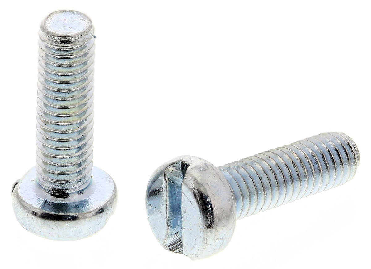 RS PRO Slot M2  Cheese Head Steel Machine Screws DIN 84 x 6.0mm