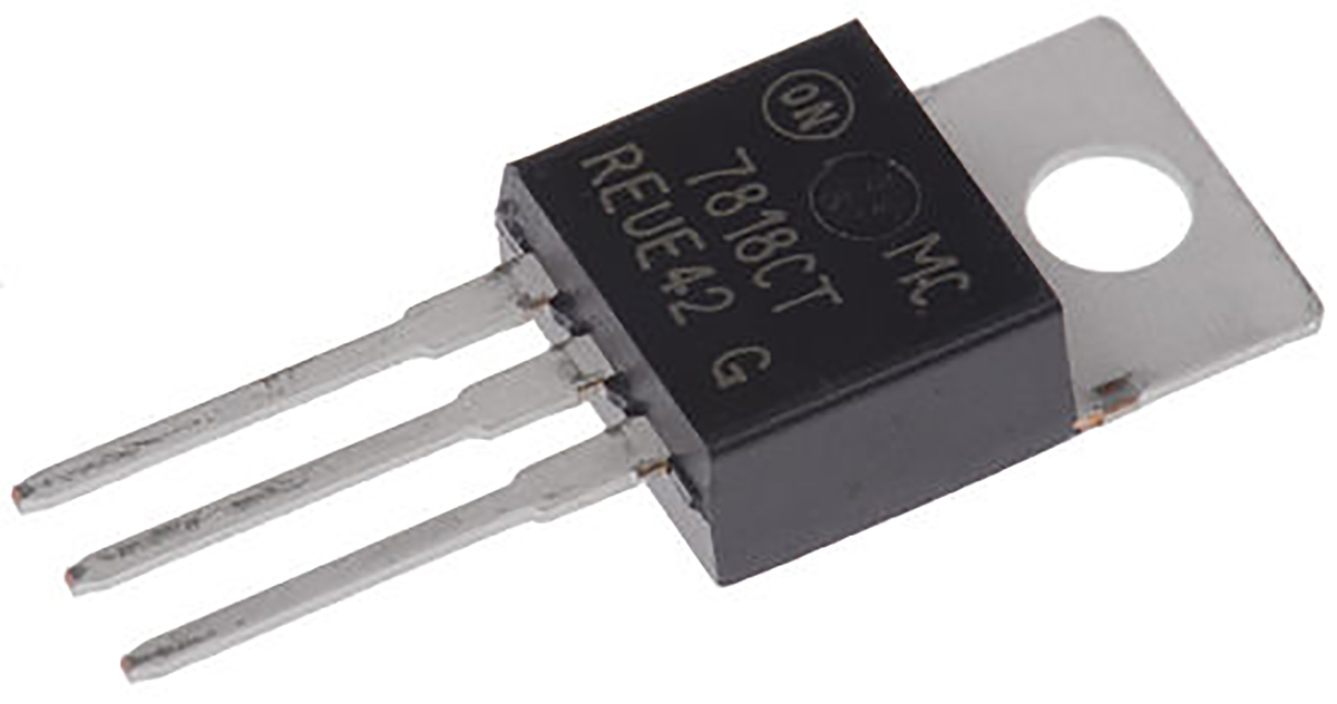 onsemi MC7818CTG, 1-Channel Linear Voltage, Voltage Regulator, 2.2 A, 18 V, TO-220 3-Pin