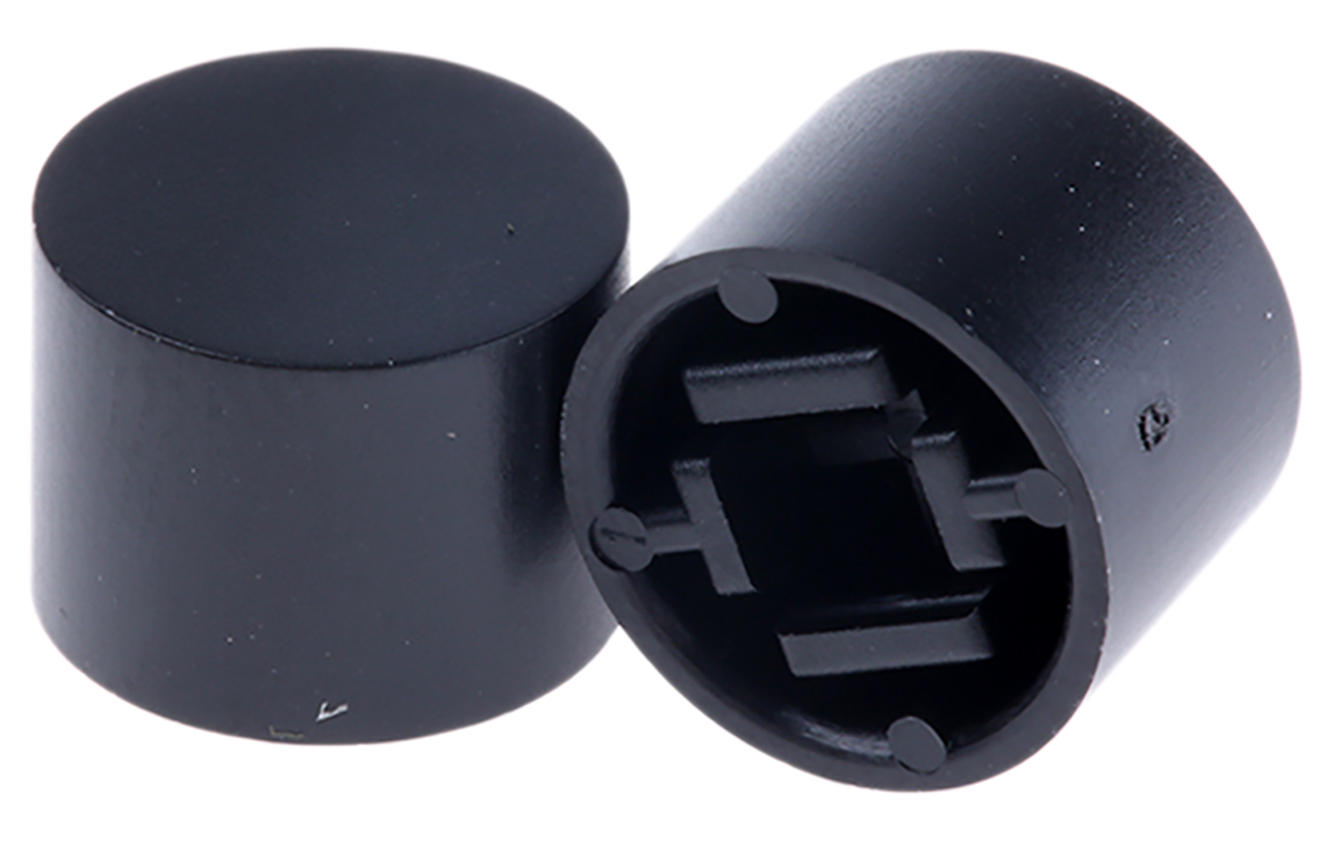 Omron Black Tactile Switch Cap for Series B3F-4000, Series B3F-5000, Series B3W-4000, B32-1610
