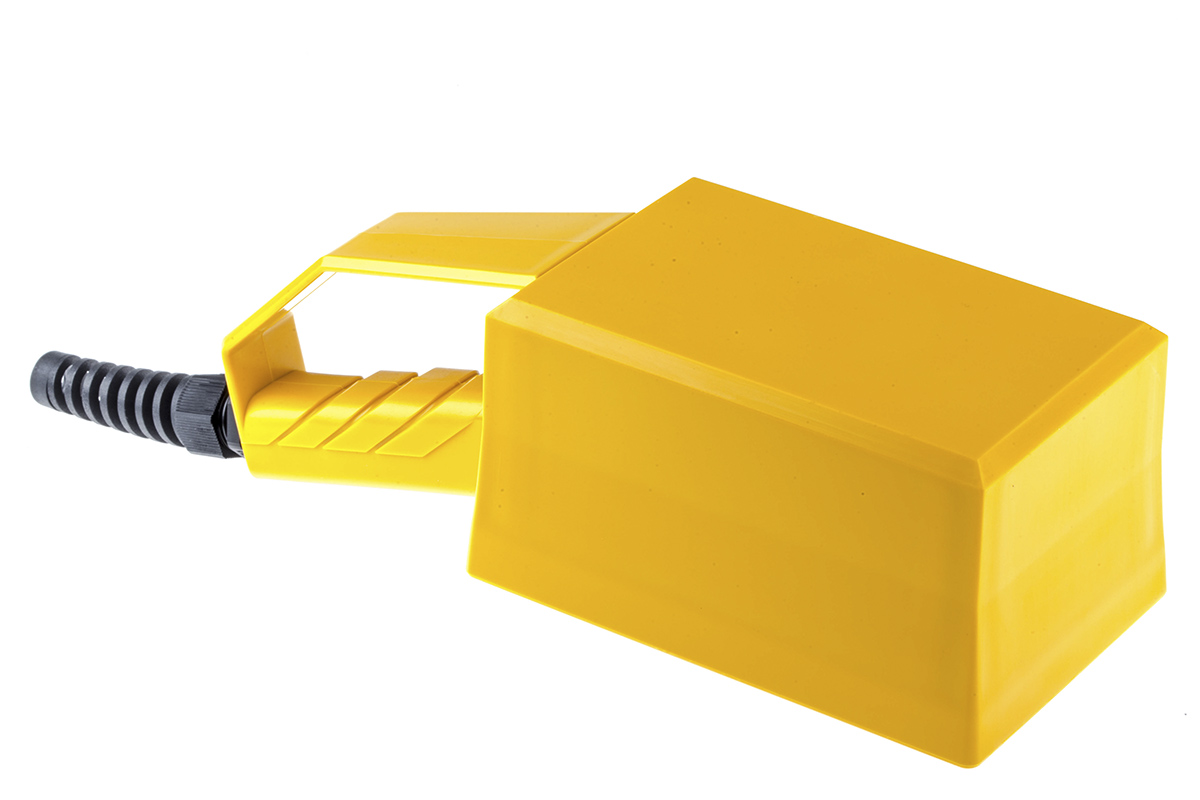 Rose Pilot Series Yellow Polyamide Handheld Enclosure, Display Window, IP65, 85 x 105 x 266mm