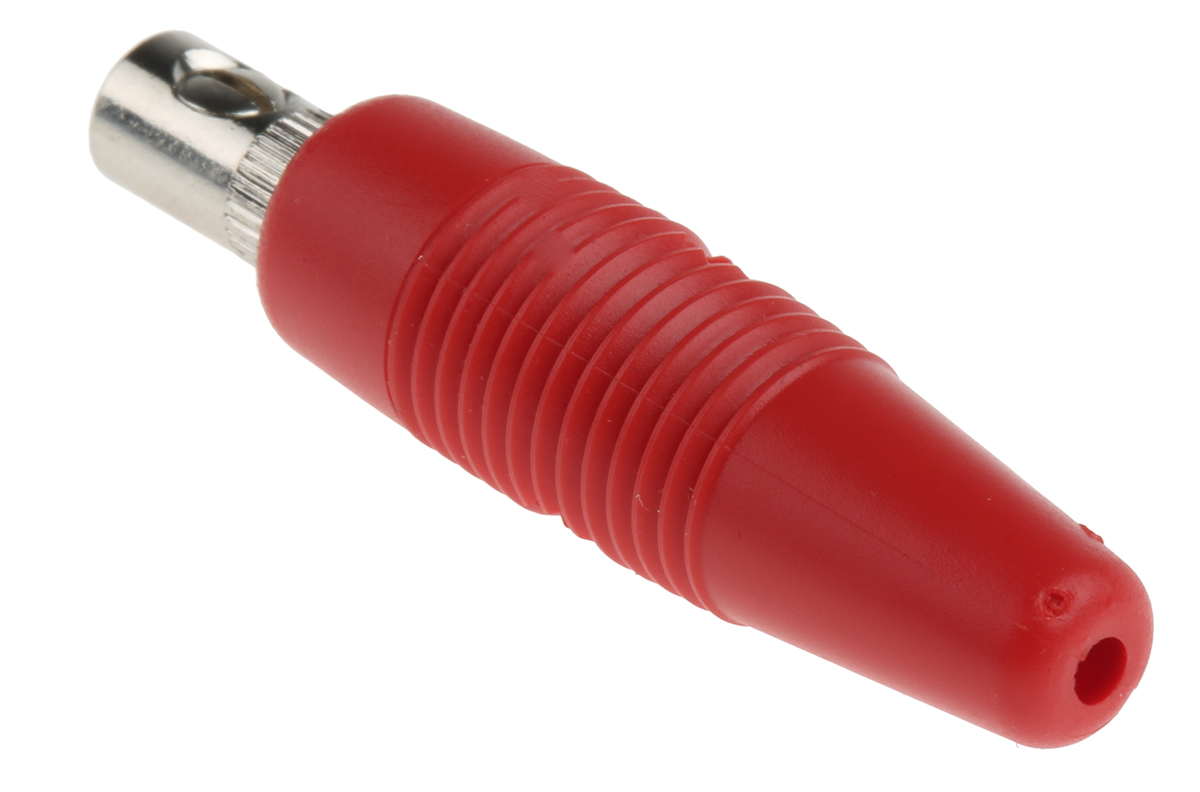 Hirschmann Test & Measurement Red Male Banana Plug, 4 mm Connector, Screw Termination, 16A, 30 V ac, 60V dc, Nickel