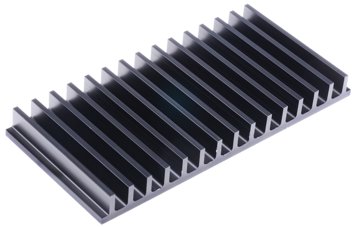 Fischer Elektronik Heatsink, Universal 19" Alu, 2K/W, 75 x 159 x 15mm, Clamp
