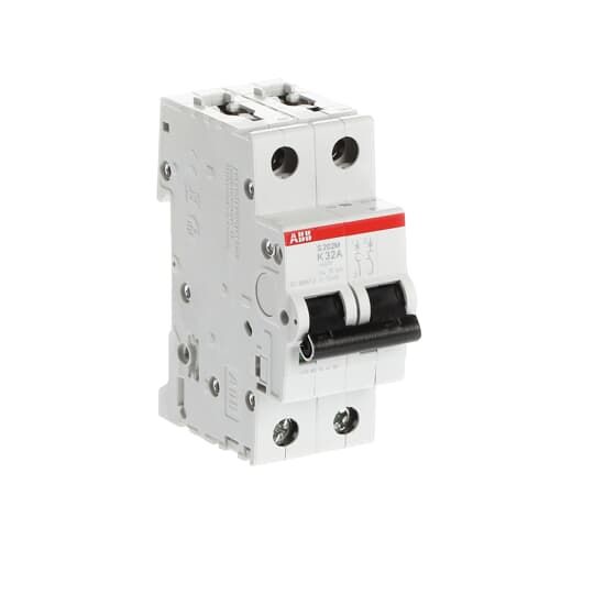 ABB System Pro M Compact S200M MCB, 2P, 32A Curve K, 400V AC, 125V DC, 15 kA Breaking Capacity