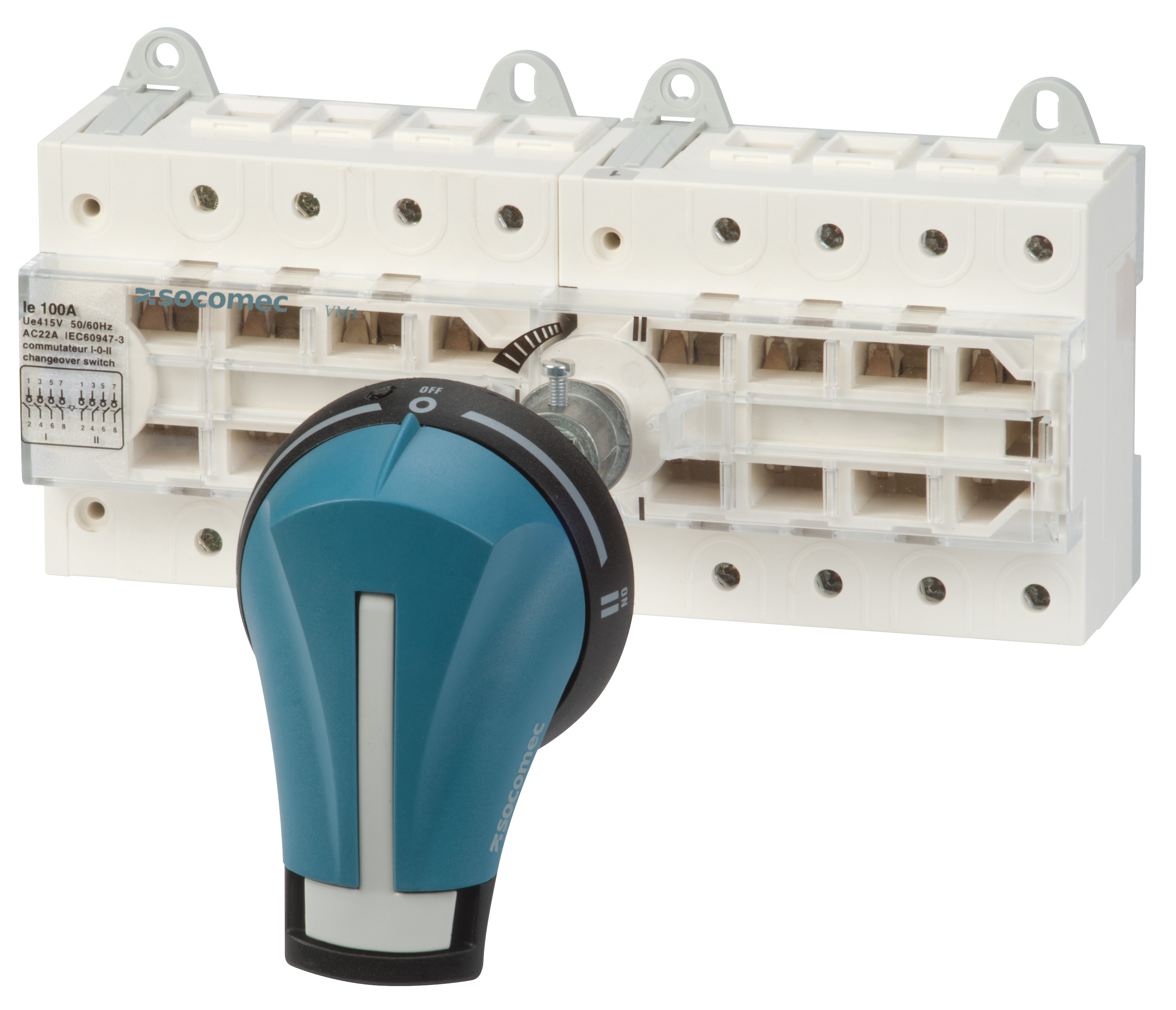Socomec 4P Pole Non-Fused Switch Disconnector - 125A Maximum Current