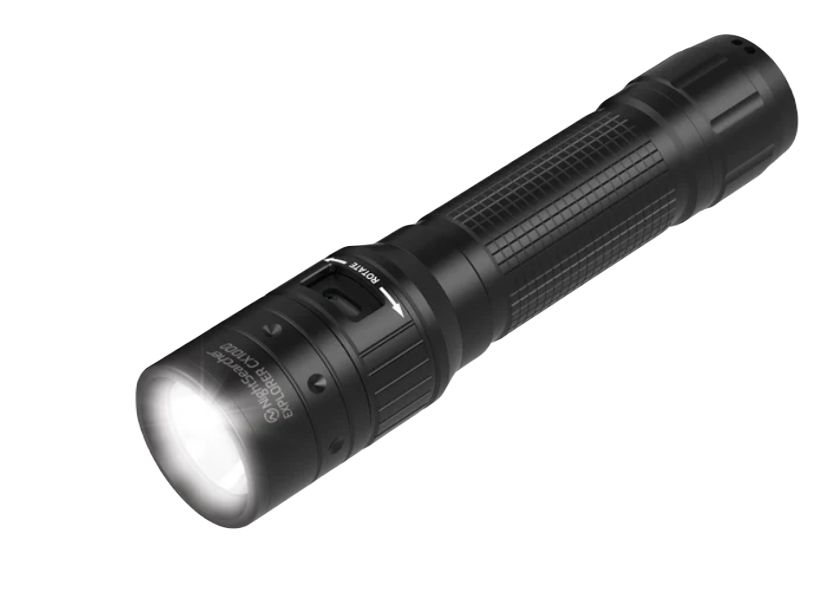 Nightsearcher Spot Beam Torch Black - Rechargeable 1000, 133 mm