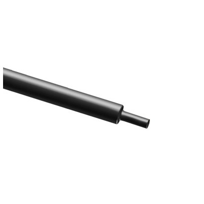 RS PRO Halogen Free Heat Shrink Tube, Black 25.4mm Sleeve Dia. x 1m Length 2:1 Ratio