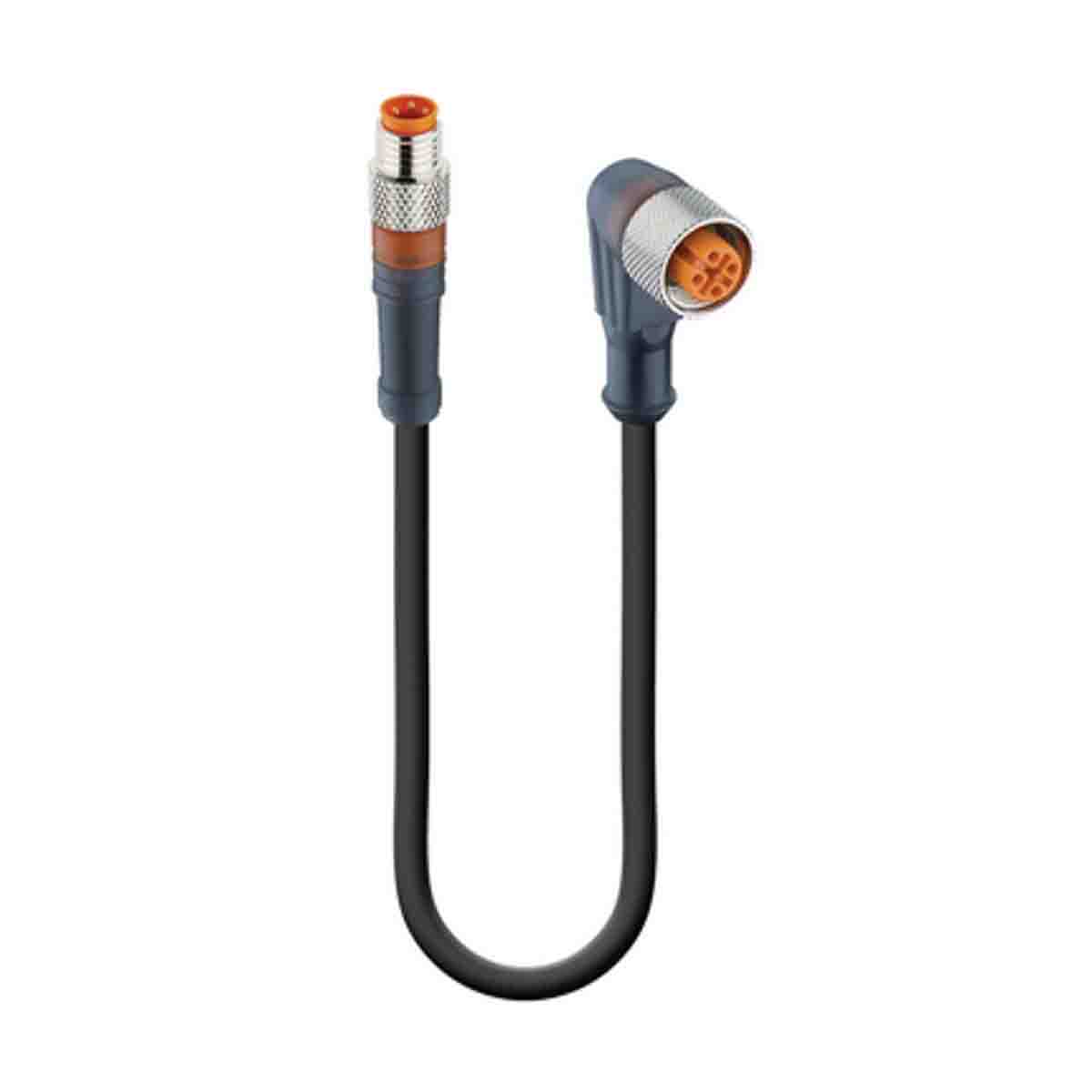 Lumberg Automation Male 3 way M8 to Female 4 way M12 Sensor Actuator Cable