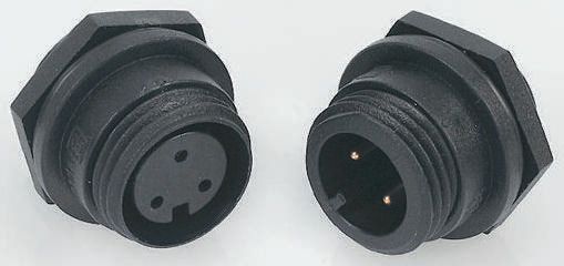 Bulgin Circular Connector, 12 Contacts, Front, Miniature Connector, Socket, Female, IP68, Buccaneer 400 Series