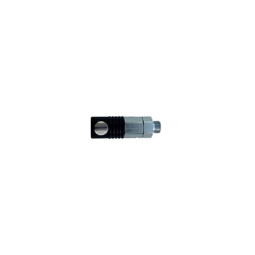 Legris Anodised Aluminium, Nickel Plated Brass Male Pneumatic Quick Connect Coupling, BSPP 1/4 Male Male Thread