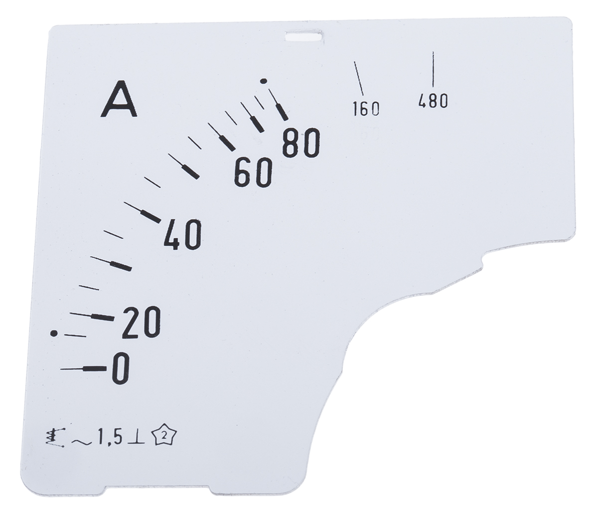 HOBUT 0/80/480A Meter Scale for 80/5A CT