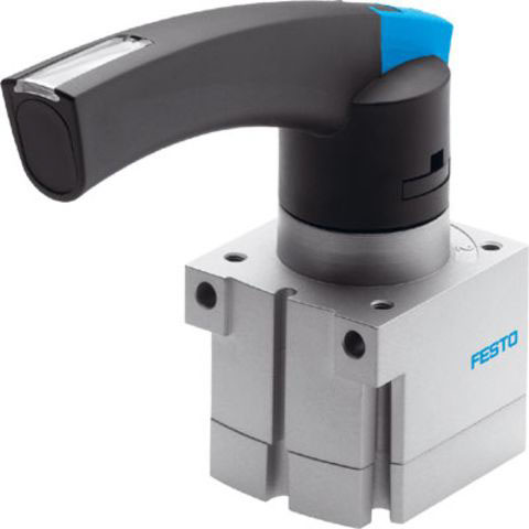 Festo Rod Lever 4/3 closed Pneumatic Manual Control Valve VHER Series, M5, 3410680