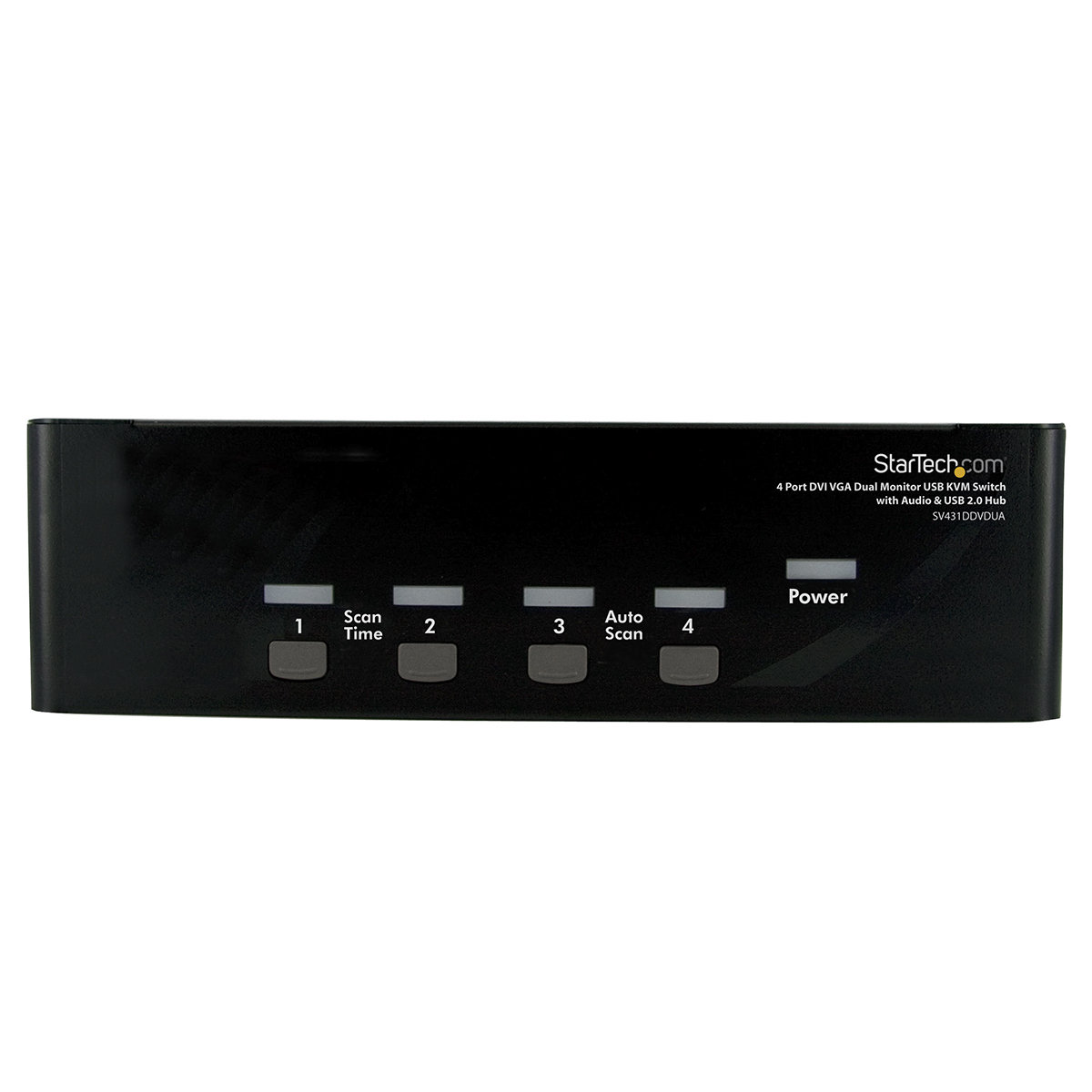 StarTech.com 4 Port Dual Monitor USB DVI KVM Switch, 3.5 mm Stereo 1920 x 1440 Maximum Resolution