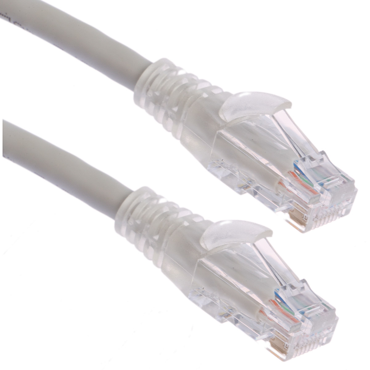 RS PRO, 2m Cat6, Grey RJ45 to Male RJ45 Male, U/UTP Unshielded, Terminated PVC Sheath