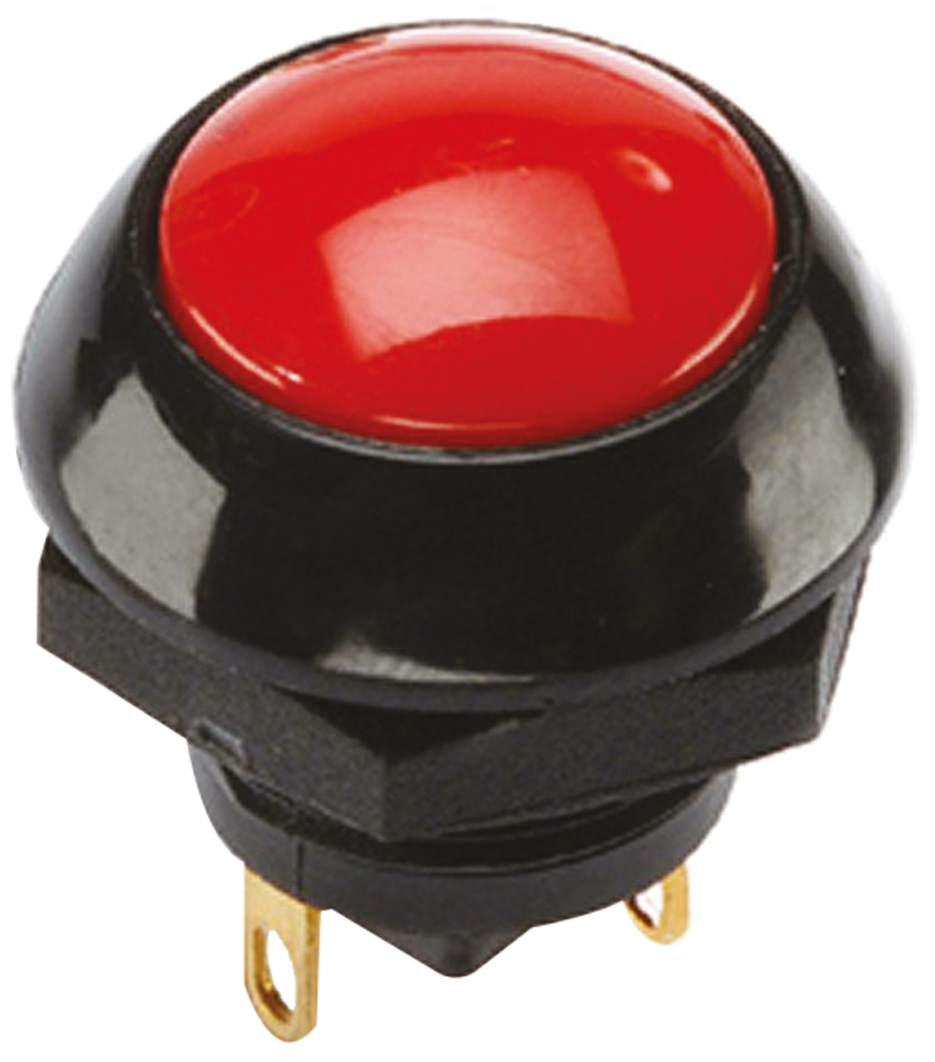 Otto Push Button Switch, Momentary, Panel Mount, SPDT, 25V dc, IP68S