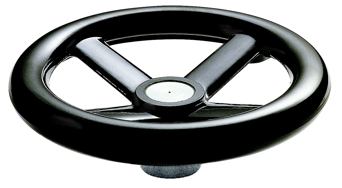 RS PRO Black Hand Wheel, 200mm diameter