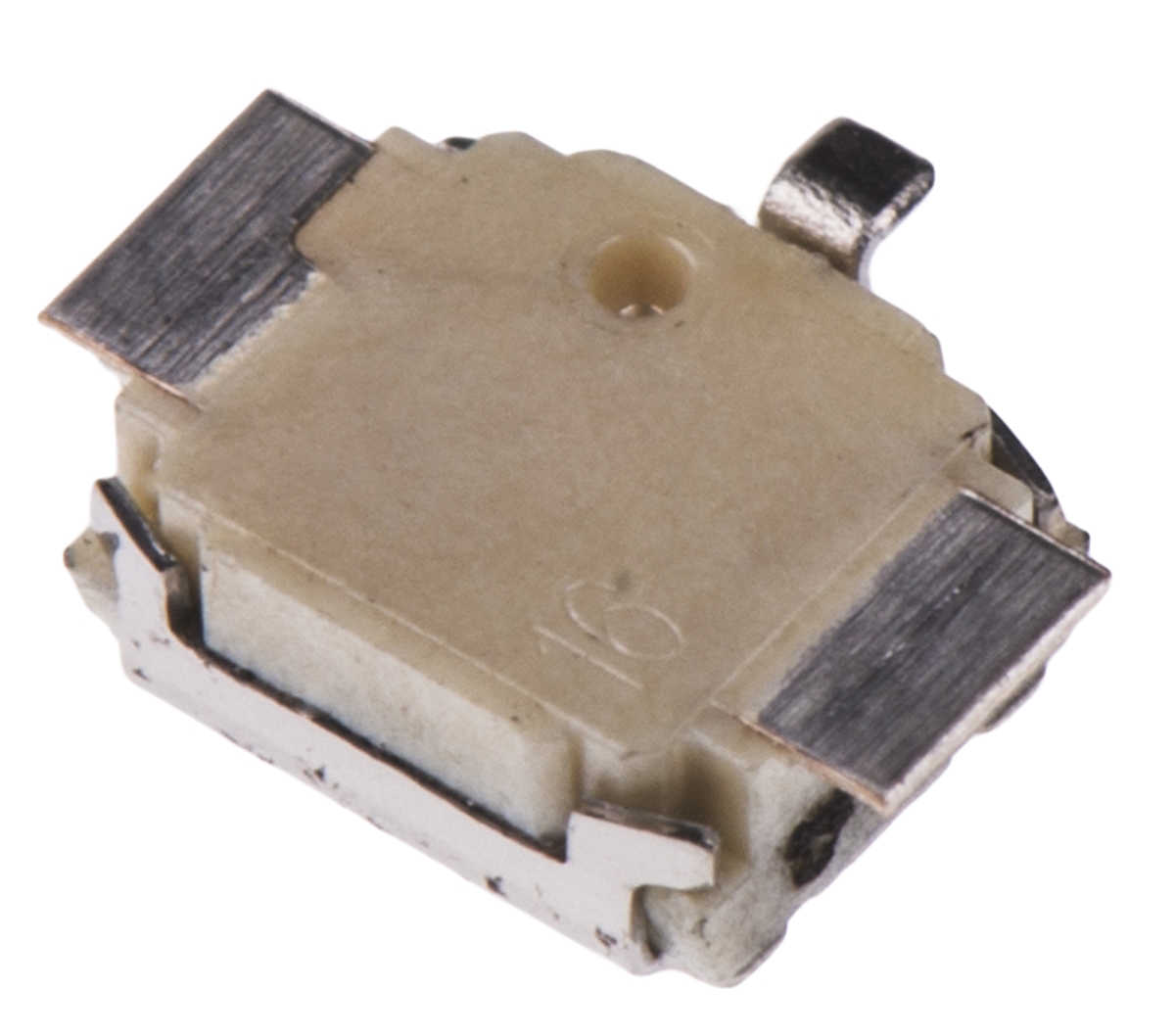 Omron Button Tactile Switch, SPST 50 mA @ 12 V ac 0.4mm Through Hole