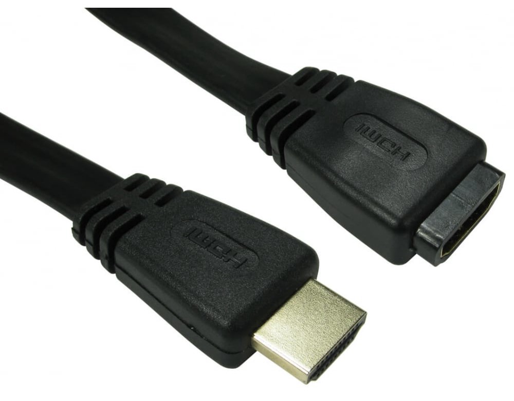 RS PRO V1.4 to V2.0, 2m Male HDMI to Female HDMI High Speed 4K
