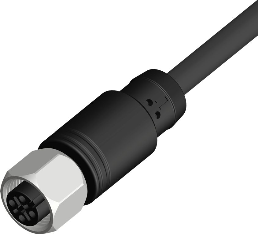 RS PRO Female 4 way M12 to Unterminated Free End Sensor Actuator Cable, 10 m