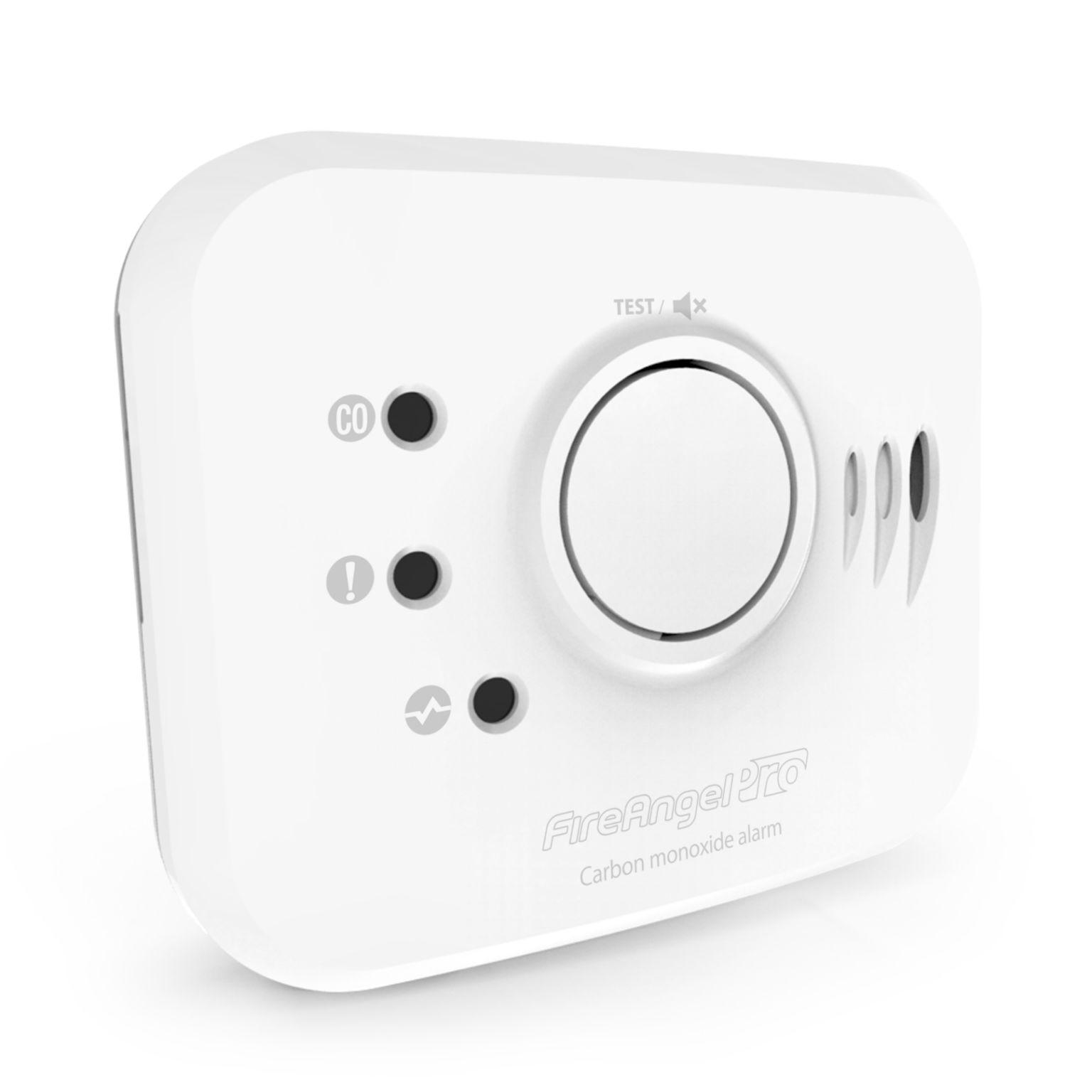 FireAngel Safety Technology Limited ABS Plastic Carbon Monoxide Alarm, 85dB, 3V dc