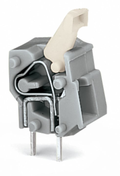 WAGO 257 Series PCB Connector, 1-Contact, 7.5/7.62mm Pitch, Through Hole Mount, 1-Row, Push In Termination