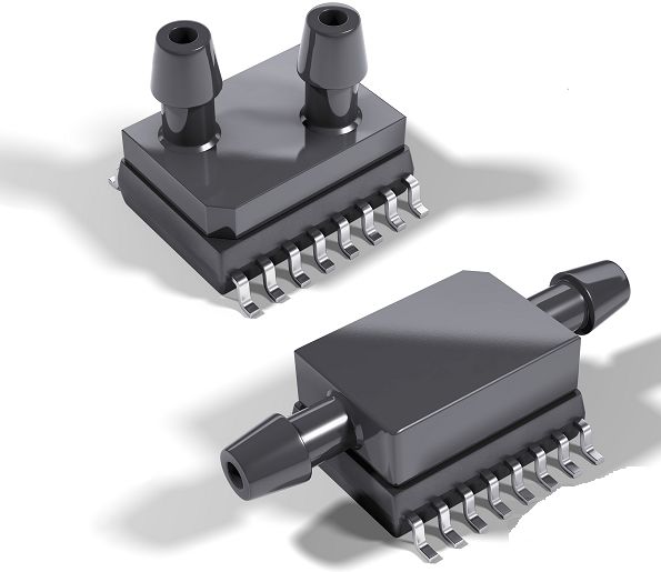 TE Connectivity Gauge Pressure Sensor, 300Pa Operating Max, Surface Mount, 16-Pin, 0.07bar Overload Max, SOIC-16