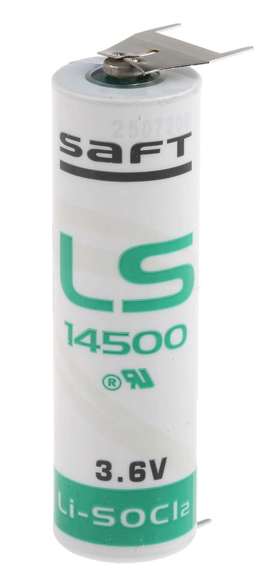 Saft Lithium Thionyl Chloride AA Battery 3.6V