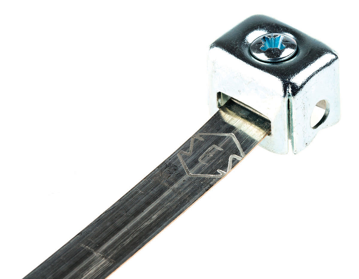 SES Sterling Earthing Strap Tinned Bronze 16 → 48mm Diameter, 2.5 → 10mm² Wire Range