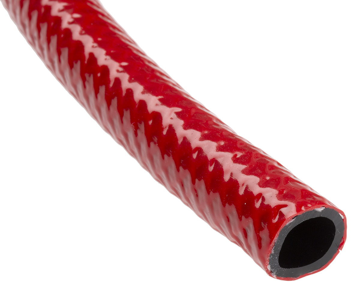 RS PRO PVC, Hose Pipe, 9.75mm ID, 13.75mm OD, Red, 30m