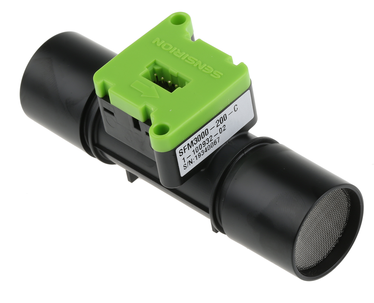 Sensirion SFM3000 Series Low Pressure Drop Flow Meter for Gas, -200 slm Min, 200 slm Max