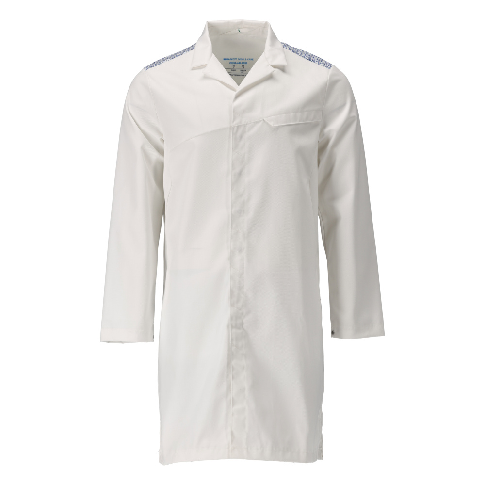 Mascot Workwear White Men Reusable Lab Coat, L