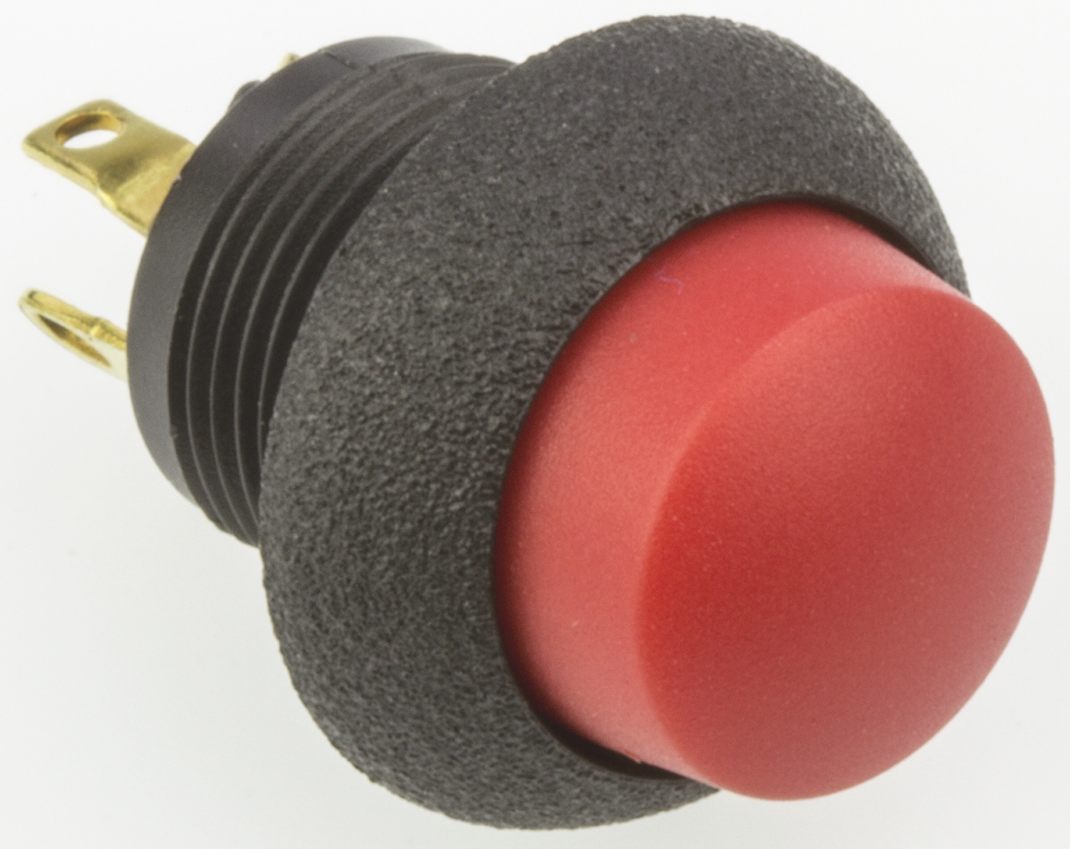 Otto Push Button Switch, Momentary, Panel Mount, SPDT, 28V dc, IP64
