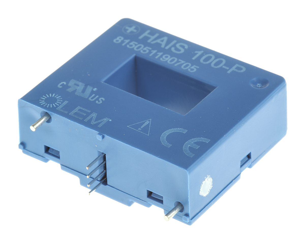 LEM HAIS Series Current Transformer, 300A Input, 300:1, 15 x 8mm Bore, 5 V