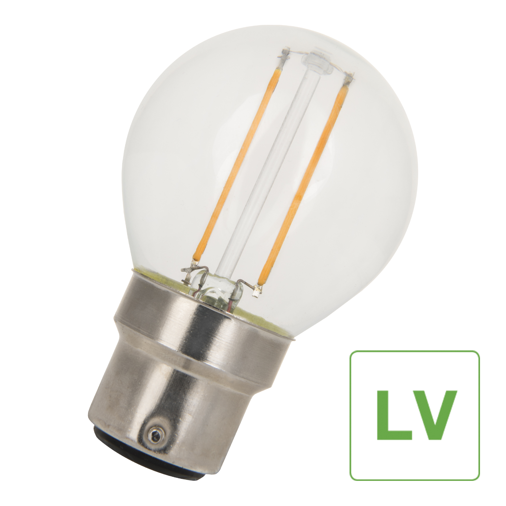 Bailey Electric & Electronics bv Low Voltage LED Bulb B22d LED Bulbs 2 W(21W), 2700K, Warm White, Globe shape