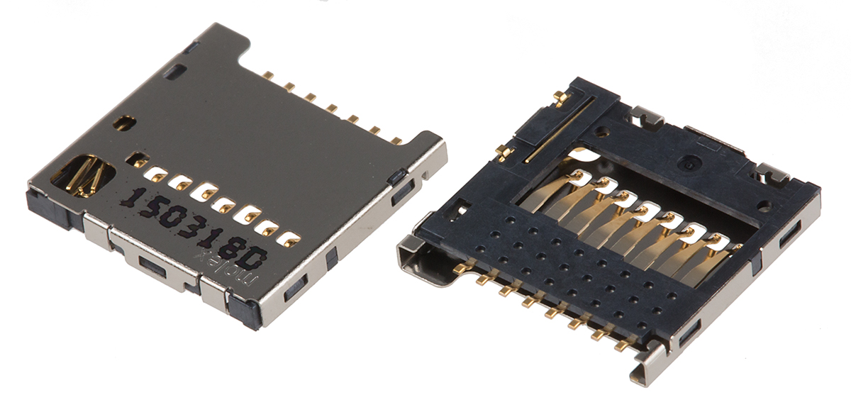 Molex, 104031 8 Way Push/Pull Micro SD Memory Card Connector With Push In Termination