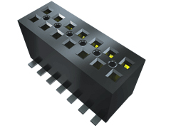 Samtec FLE Series Straight Surface Mount PCB Socket, 4-Contact, 2-Row, 1.27mm Pitch, Solder Termination