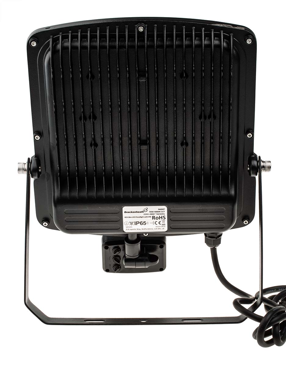 RS PRO, Security Floodlight, 70 W, 6300lm, IP65 PIR, 220 → 240 V ac