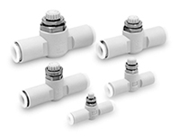 SMC AS Series Tube Speed Controller, 6mm Tube Inlet Port x 6mm Tube Outlet Port
