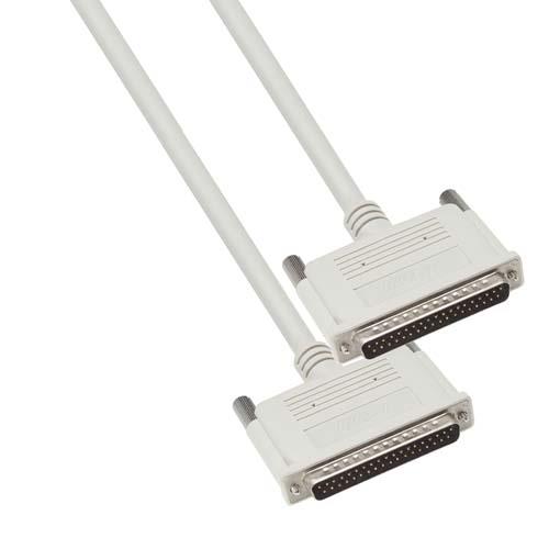 L-Com Male 37 Pin D-sub to Male 37 Pin D-sub Cable assembly, 10ft PVC