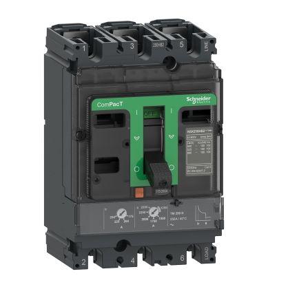 Schneider Electric, ComPacT MCCB 3P 100A, Fixed Mount