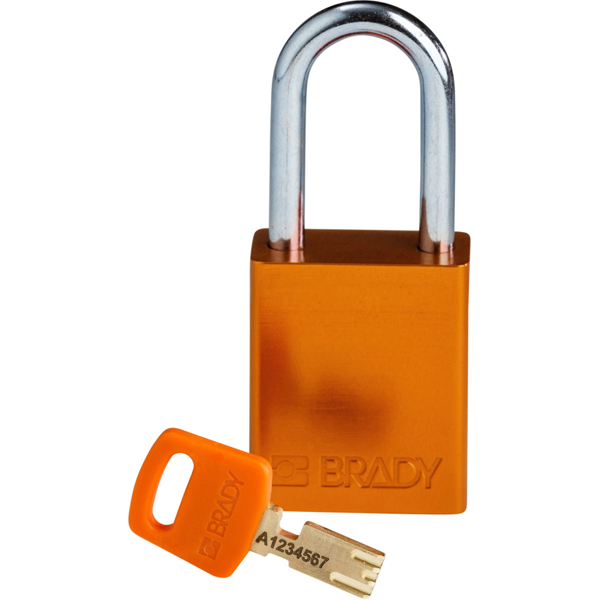 Brady LOTO-99 Key Weatherproof Aluminium Padlock, 6.35mm Shackle, 38.00mm Body