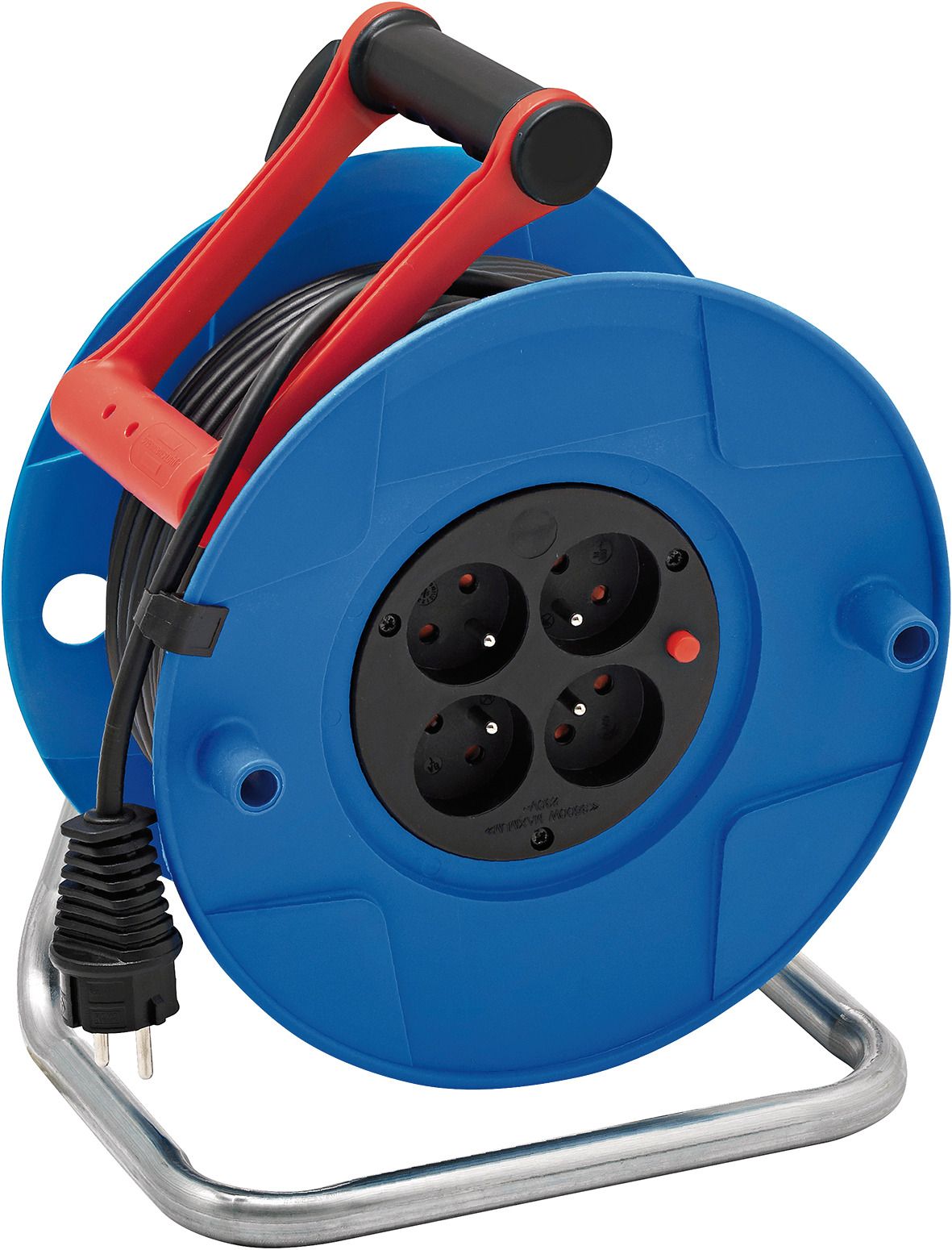 brennenstuhl 30m 4 Socket Type E - French Cable Reel Open Reel, 230 V, IP20