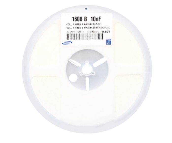Samsung Electro-Mechanics 10nF Multilayer Ceramic Capacitor MLCC, 50V dc V, ±10% , SMD
