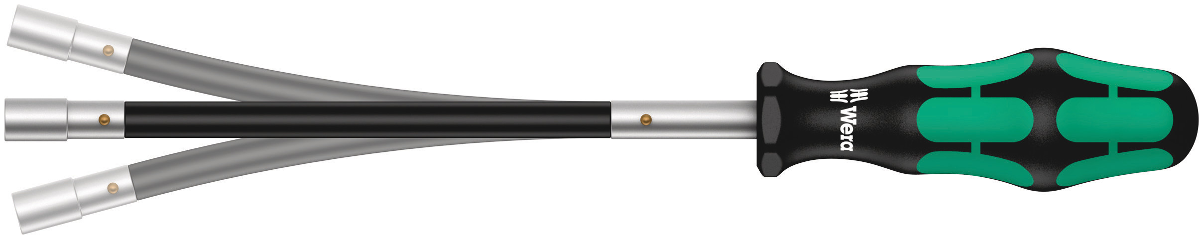 Wera Hexagon Nut Driver, 8 mm Tip, 167 mm Blade, 265 mm Overall