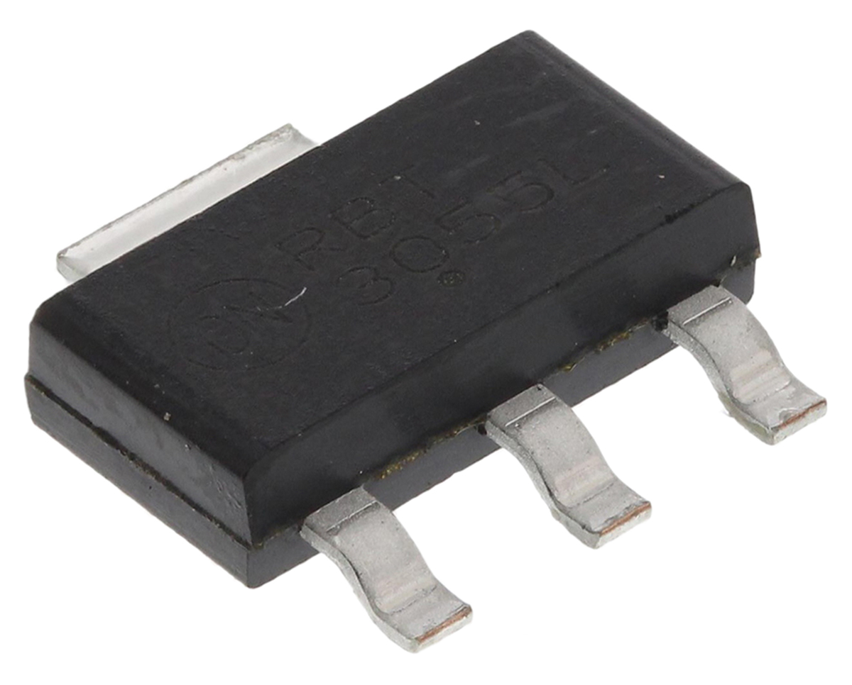 onsemi NTF3055L108 Type N-Channel MOSFET, 3 A, 60 V Enhancement, 4-Pin SOT-223