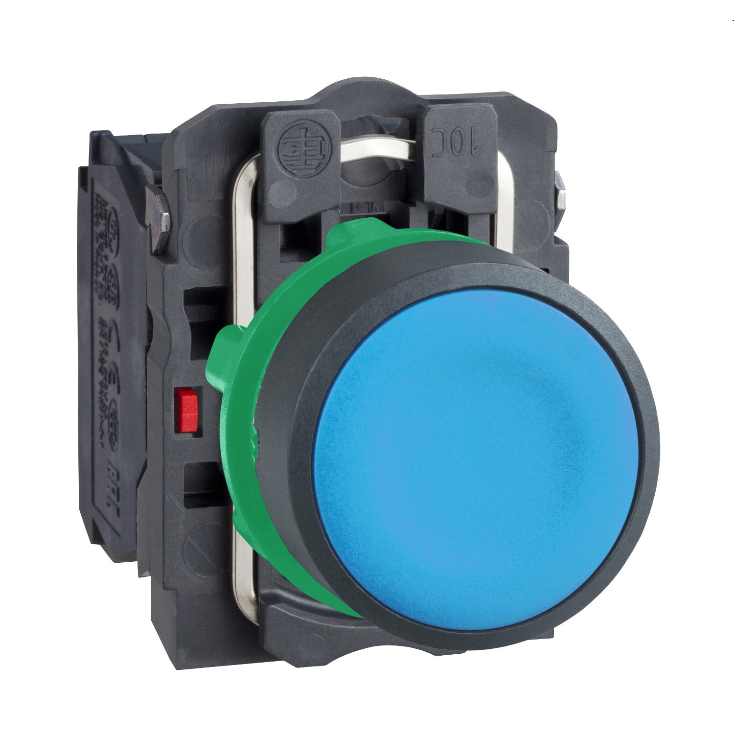 Schneider Electric XB5 Series Push Button, 22mm Cutout, 1NO + 1NC, 600V, IP66, IP67, IP69