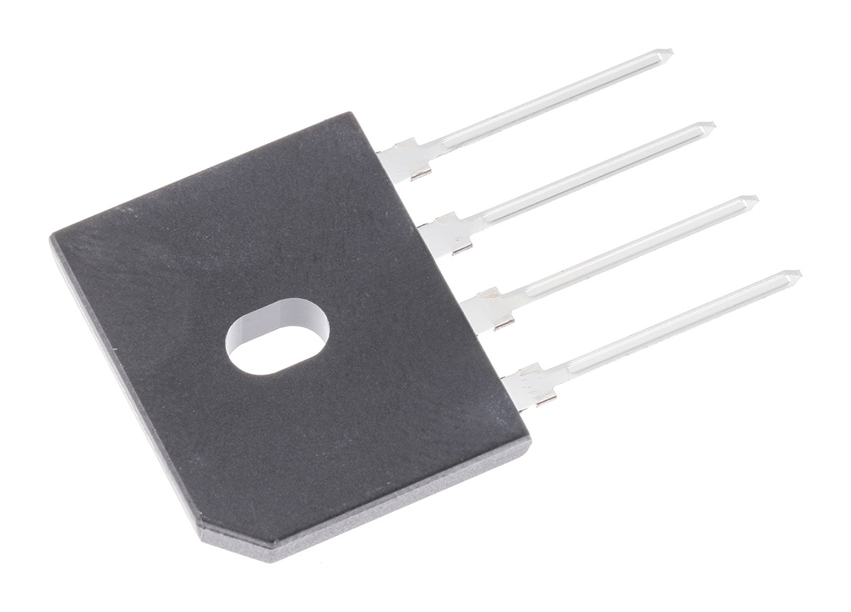 Diodes Inc Bridge Rectifier, 8A, 600V, 4-Pin