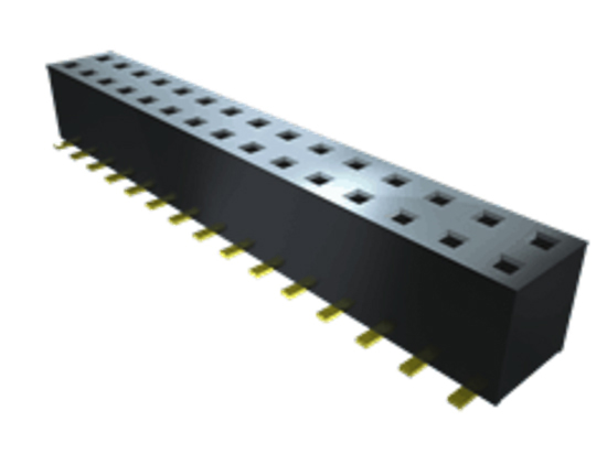 Samtec TLE Series Straight Surface Mount PCB Socket, 34-Contact, 2-Row, 2mm Pitch, Solder Termination
