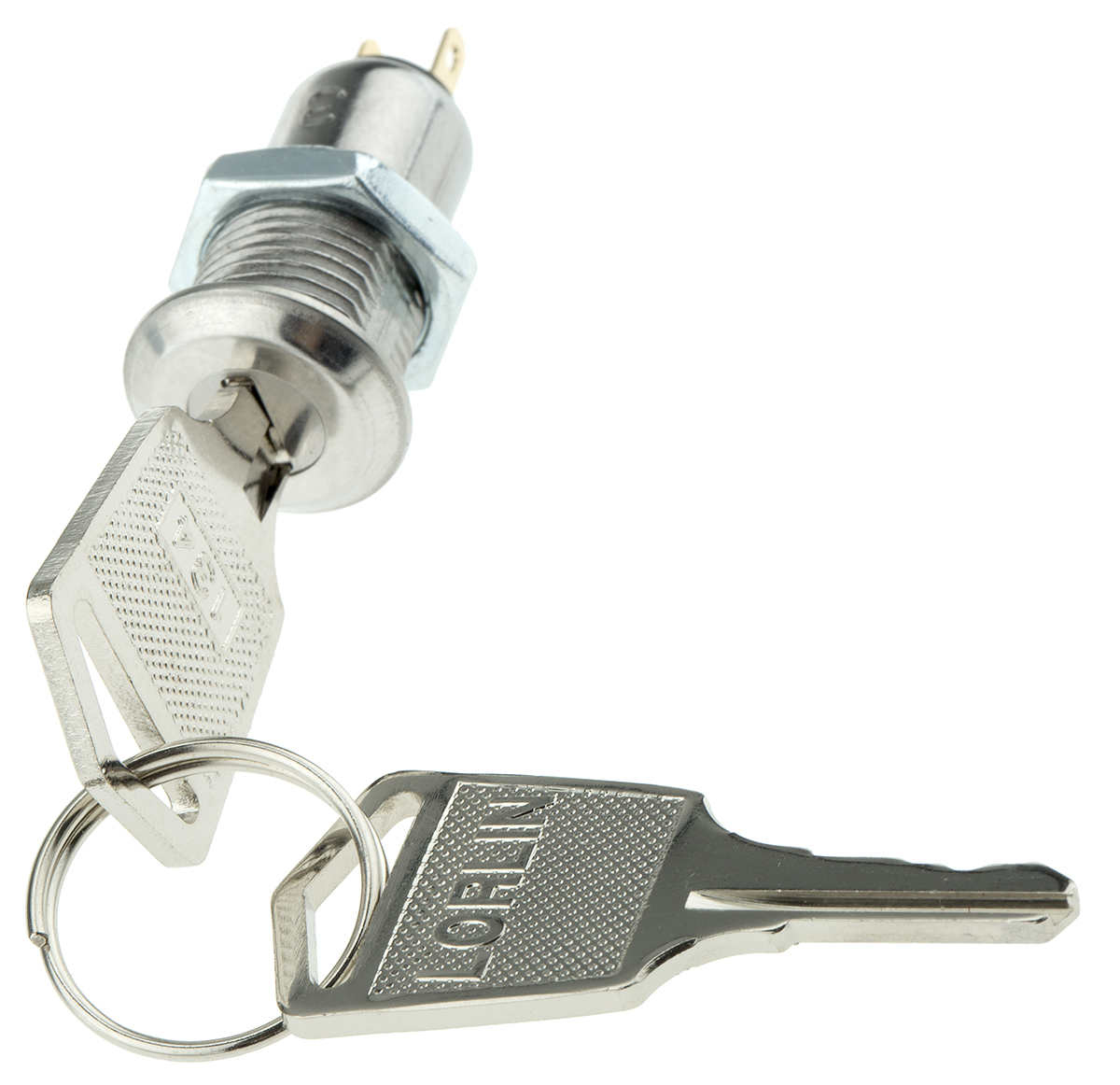 Lorlin Key Switch, SPST, 500 mA @ 24 V 2-Way Common, Flat-Key