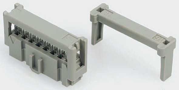 HARTING 6-Way IDC Connector Socket for Cable Mount, 2-Row